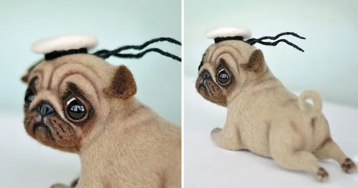 Russian Artists Create Adorable Felted Dogs That Have Their Own Characters