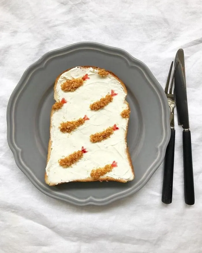 Woman Turns Her Boring Breakfast Toast Into Art