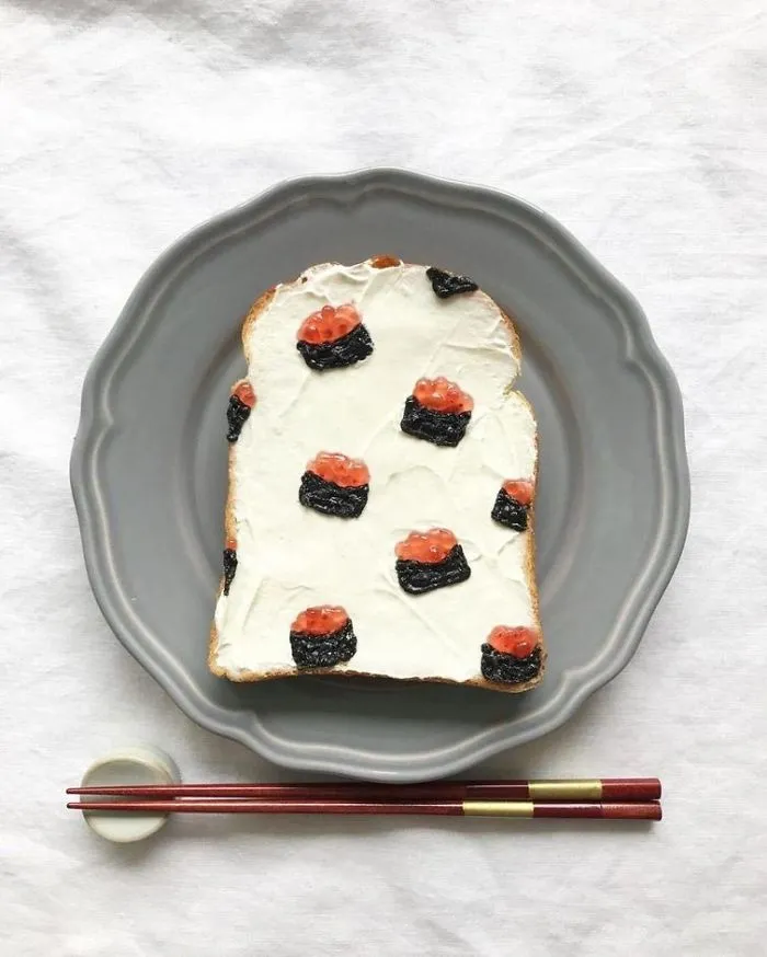 Woman Turns Her Boring Breakfast Toast Into Art