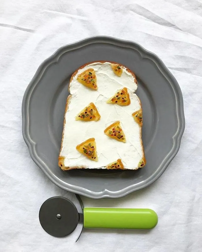 Woman Turns Her Boring Breakfast Toast Into Art