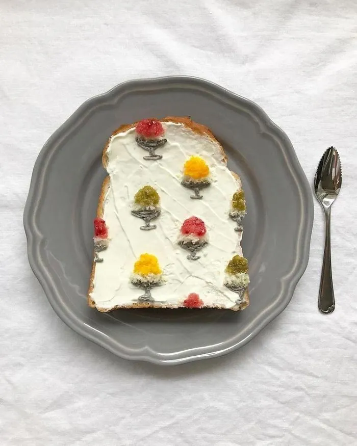 Woman Turns Her Boring Breakfast Toast Into Art