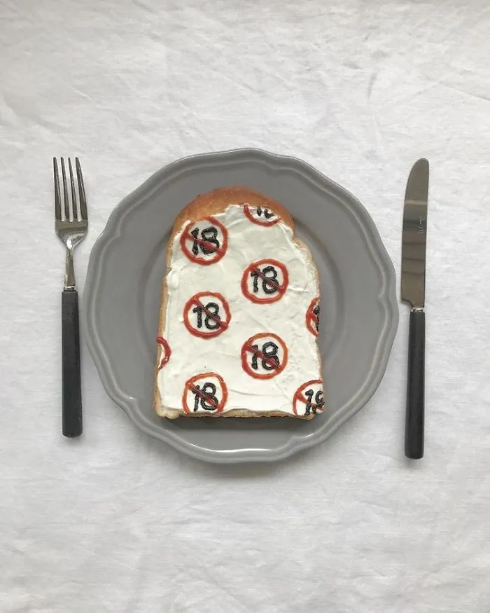 Woman Turns Her Boring Breakfast Toast Into Art
