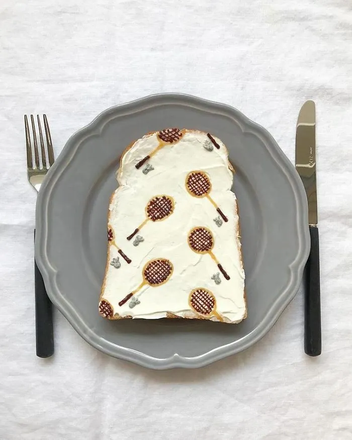 Woman Turns Her Boring Breakfast Toast Into Art