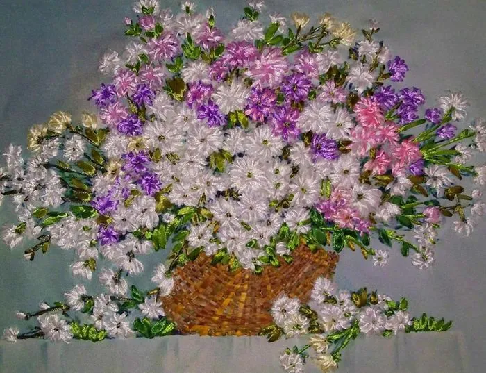 Ribbon Embroidery Artworks By Me And My Mother