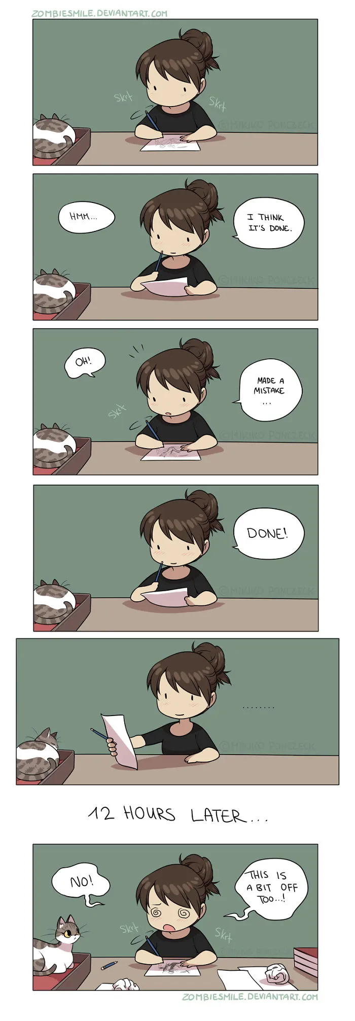 Artist Illustrates Everyday Life With Her Boyfriend And Cat In 56 Adorable Illustrations