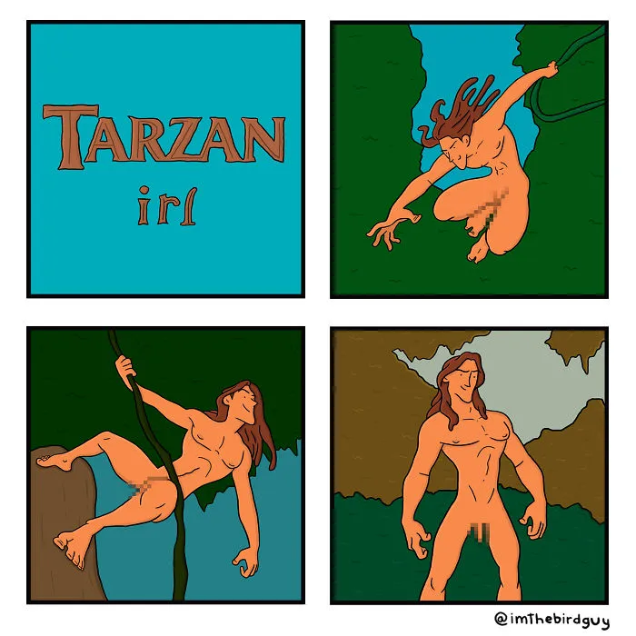I Illustrated What Would Happen If Movies/ Tv Shows Were Made Nowadays Or In Real Life