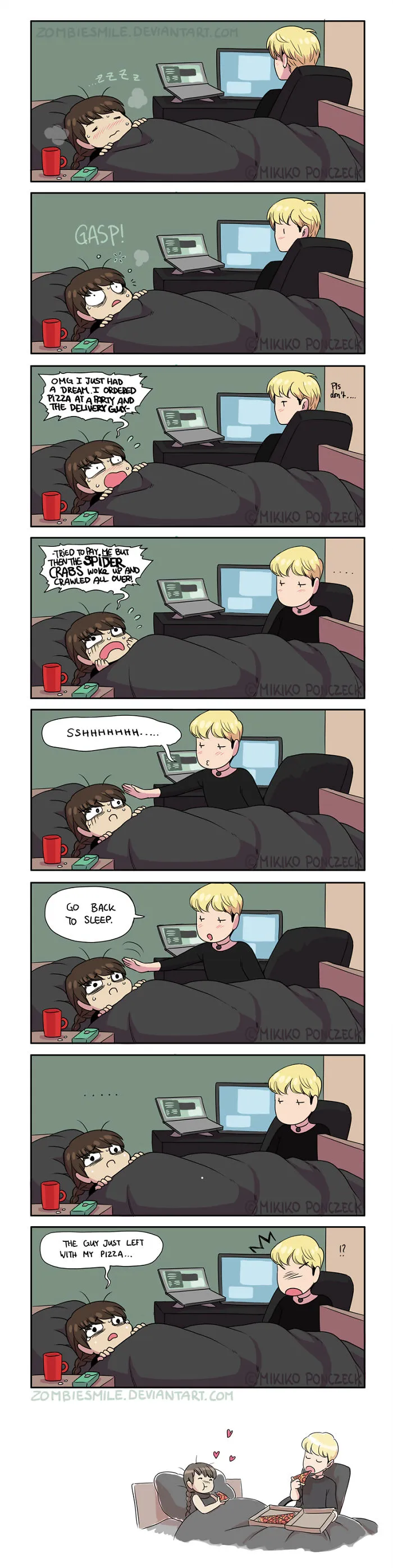 Artist Illustrates Everyday Life With Her Boyfriend And Cat In 56 Adorable Illustrations