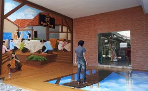 I Create A 3d Trick Art Of Bridge Above Clouds With The Concept Of Heaven