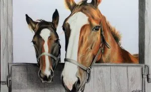 Estonian Artist Captures Personalities Of Horses With Her Realistic Hand-Drawn Art