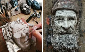 "Forgotten Faces - Kinsale" Captures Irish Fishermen & Characters In Clay