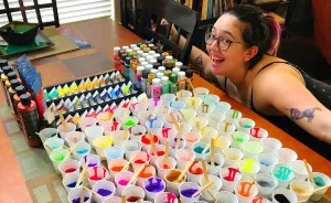 What Happens When You Pour 100 Different Colors Onto A Canvas?