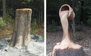 Romanian Artist Uses A Chainsaw To Turn Trees Into Sculptures, And The Result Is Impressive