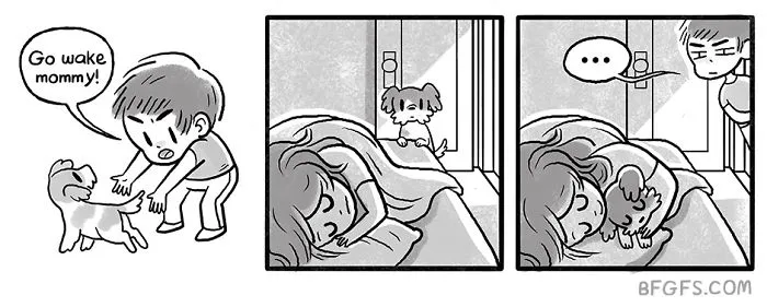 Girlfriend Illustrates Everyday Life With Her Boyfriend And A Puppy In 20 Adorable Comics
