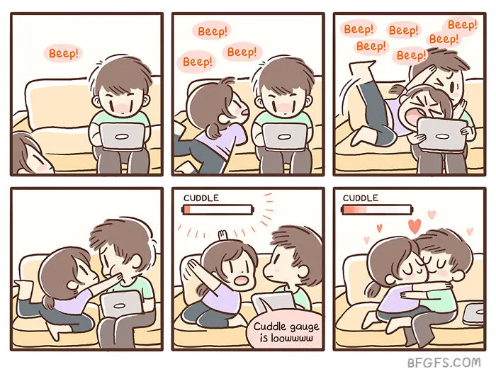Girlfriend Illustrates Everyday Life With Her Boyfriend And A Puppy In 20 Adorable Comics