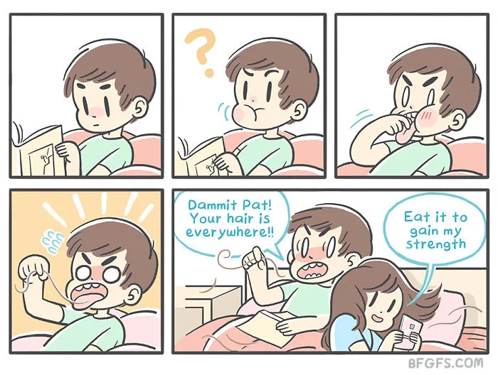 Girlfriend Illustrates Everyday Life With Her Boyfriend And A Puppy In 20 Adorable Comics