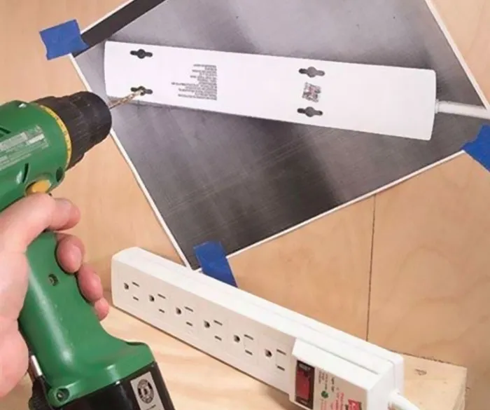 When You Have To Hang Something With Exact Holes, Photocopy The Back And Use As A Template