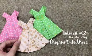 3 Diy Easy Cute Origami Dress Tutorial