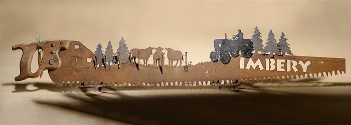 A Fun Scene With The Farmhouse On The Left And Their Tractor Towards The Right