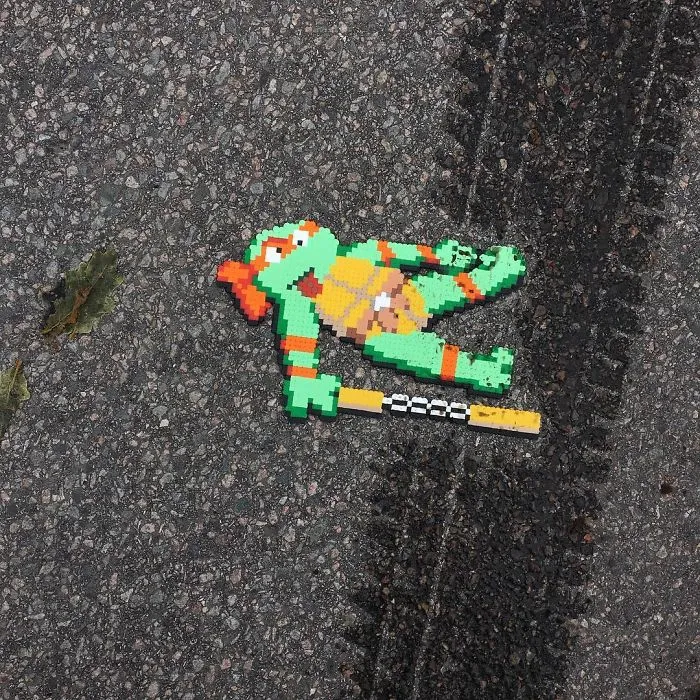Someone Is ‘Vandalising’ Streets With Pixel Art, And The Result Is Awesome