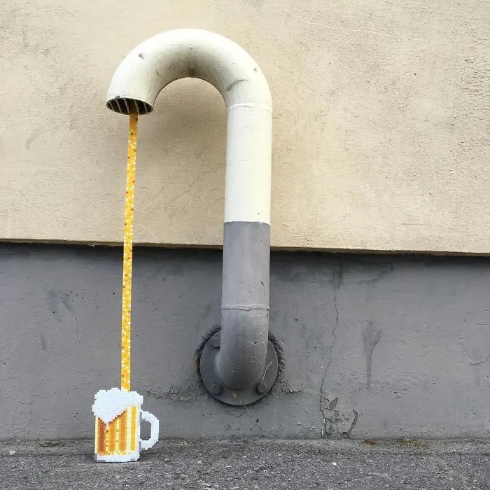 Someone Is ‘Vandalising’ Streets With Pixel Art, And The Result Is Awesome