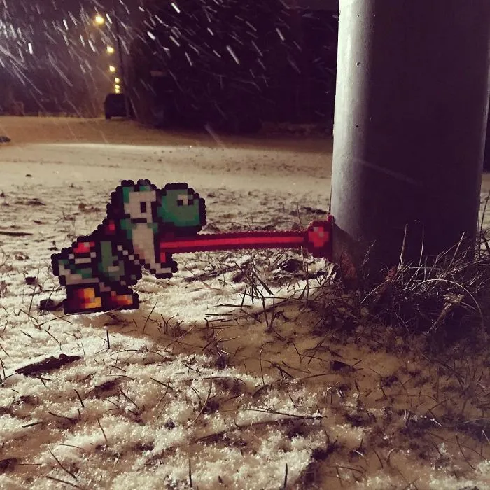 Someone Is ‘Vandalising’ Streets With Pixel Art, And The Result Is Awesome