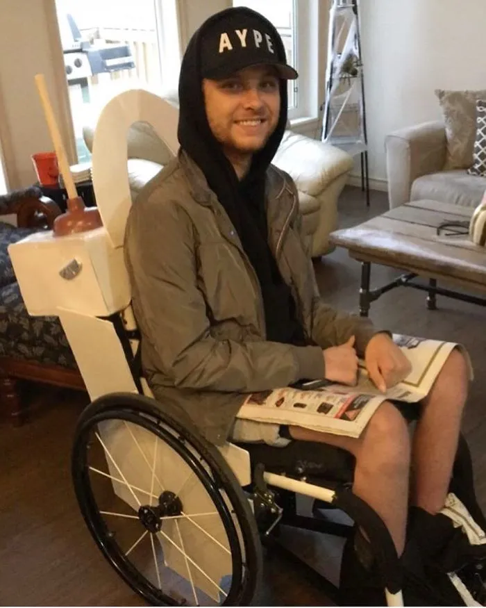 Props To This Guy For An Exceptional Wheelchair Costume