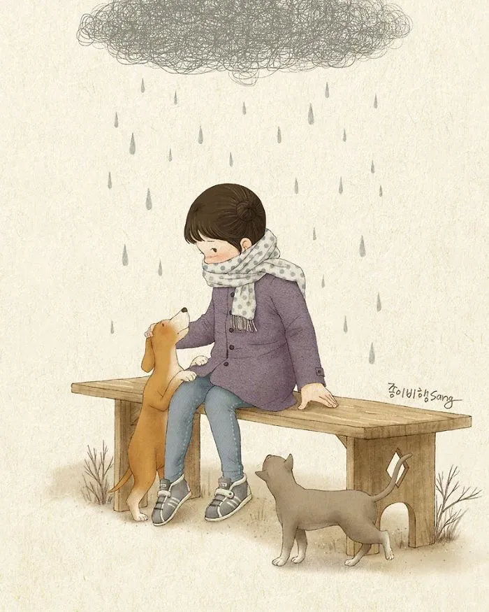 Korean Artist Illustrates Her Memories Of Growing Up With A Sister