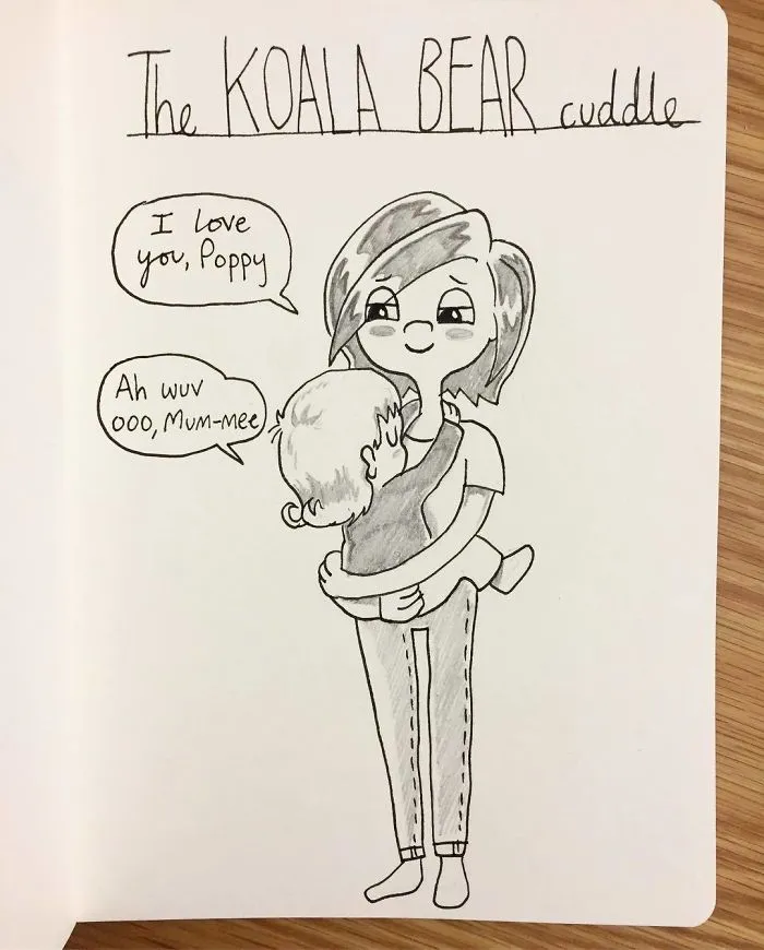 Poppy Has Started Doing This Adorable Thing That We Call The Koala Cuddle. When You're Carrying Her She'll Wrap Both Her Arms And Legs Around Your Body 