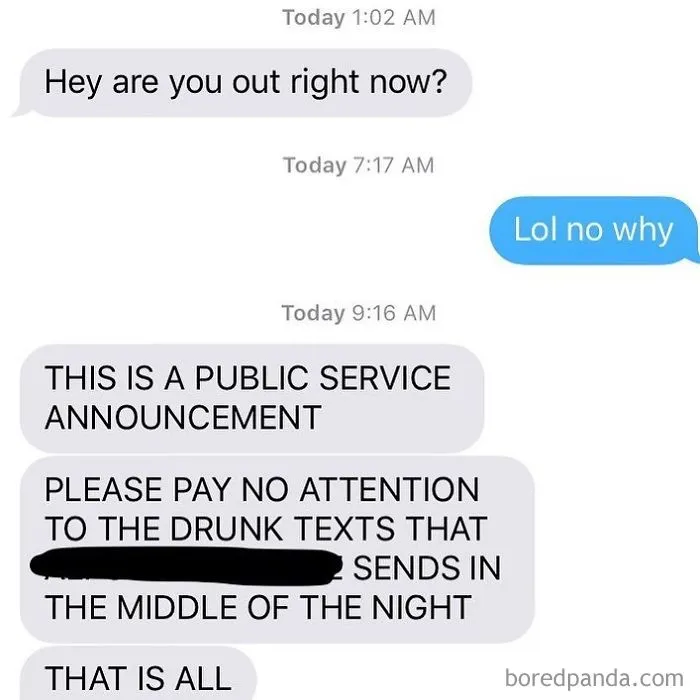 Drunk Texting