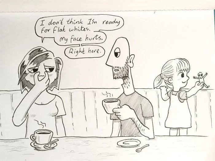 The Other Day When We Went For A Coffee I Tried To Introduce Kellie To The Pleasures Of A Flat White. It Was A Little Too Strong For Her And She Spent The Rest Of The Day Telling Me She Felt Weird