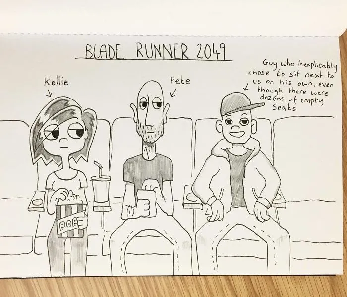 Kellie And I Had A Rare Cinema Date At The Weekend, To Watch Blade Runner. It Felt Like There Were 3 Of Us On The Date Though