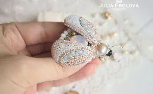 Russian Artist Creates Shiny Insect Jewelry Using Beads