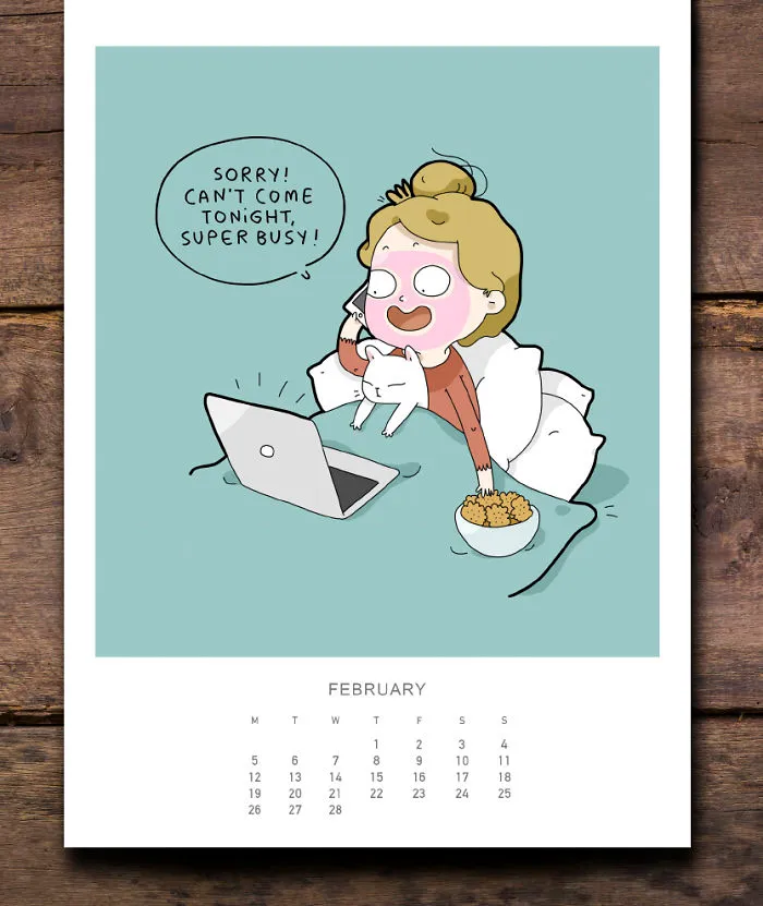 I Created A Cat Calendar To Make 2018 Pawesome