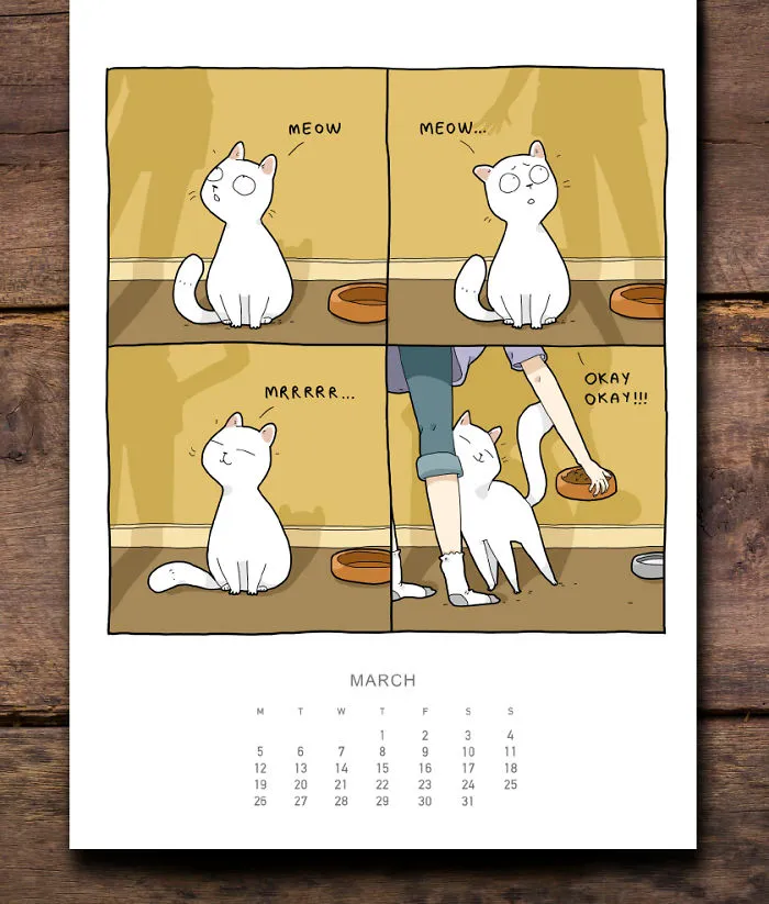 I Created A Cat Calendar To Make 2018 Pawesome