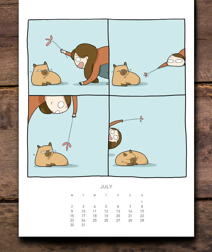 I Created A Cat Calendar To Make 2018 Pawesome