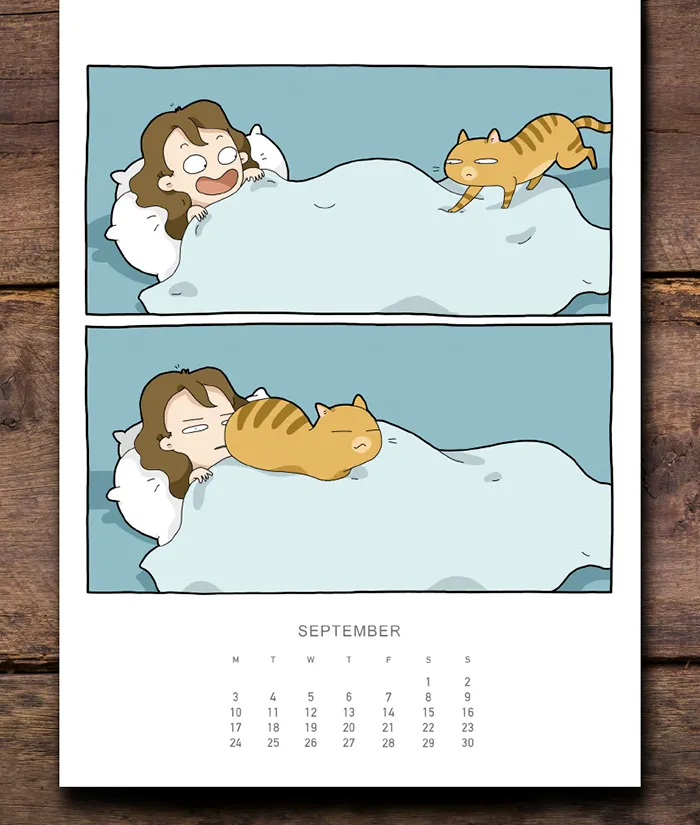 I Created A Cat Calendar To Make 2018 Pawesome