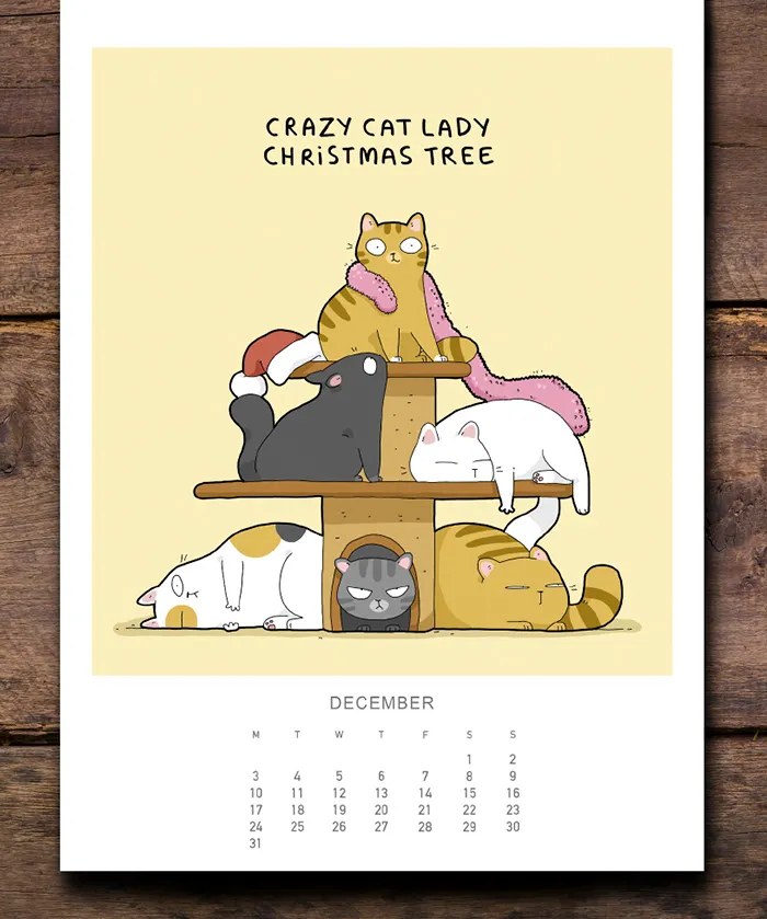 I Created A Cat Calendar To Make 2018 Pawesome