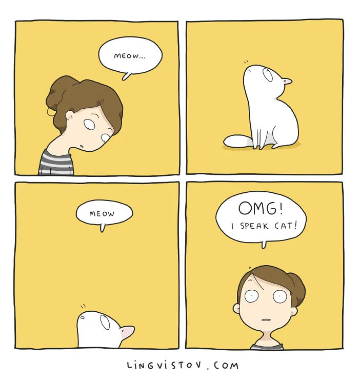 I Illustrate What It's Like To Live With A Cat In 18 Comics