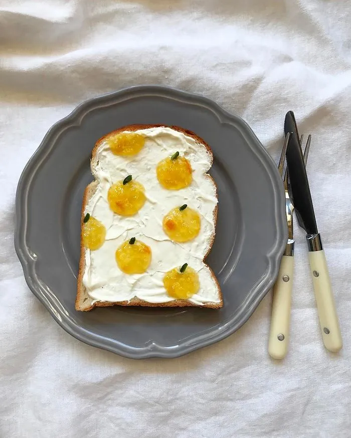 Woman Turns Her Boring Breakfast Toast Into Art