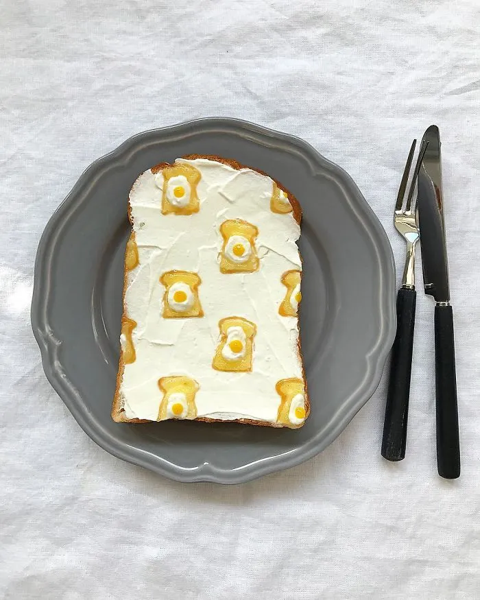Woman Turns Her Boring Breakfast Toast Into Art