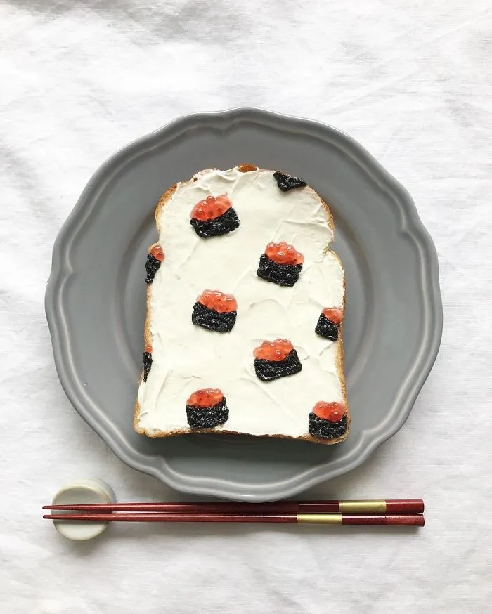 Woman Turns Her Boring Breakfast Toast Into Art