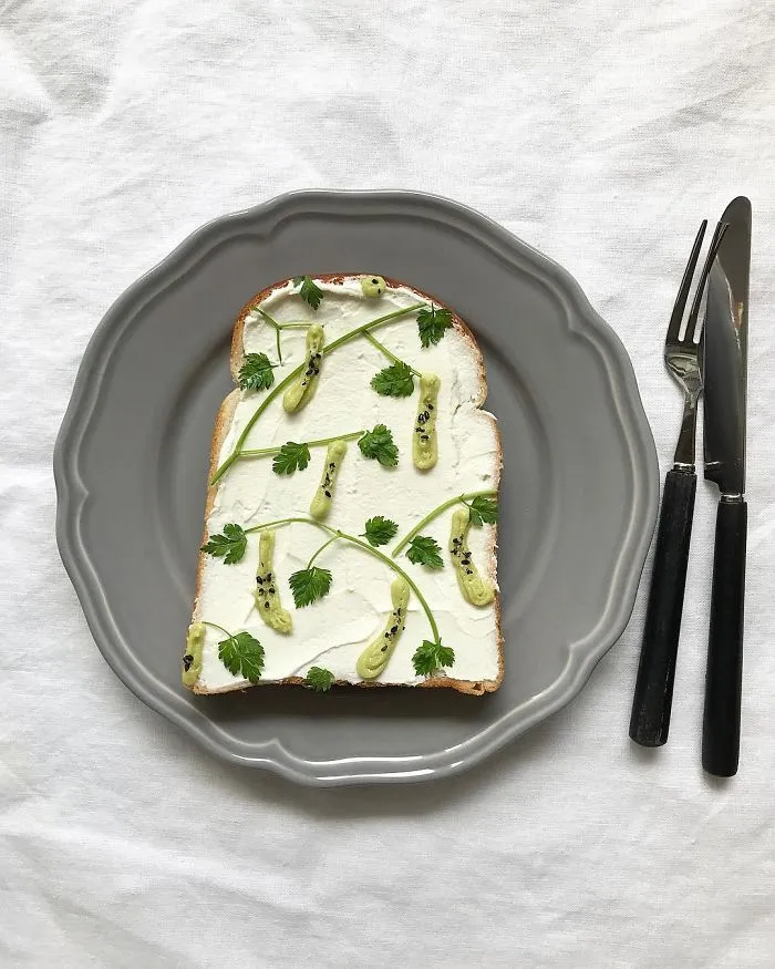Woman Turns Her Boring Breakfast Toast Into Art