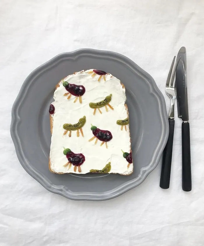 Woman Turns Her Boring Breakfast Toast Into Art