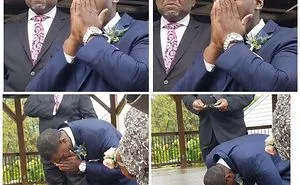 Groom's Heartfelt Reaction As He Sees His Beautiful Bride For The First Time!