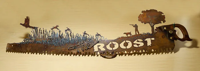 A Pheasant Hunting Scene That Is Hung In "The Roost"