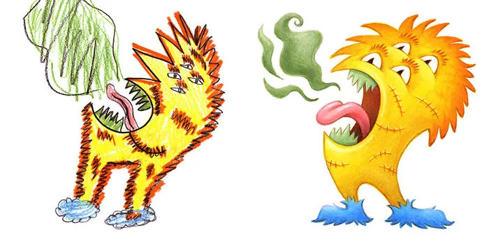 I Spent The Summer Drawing 150 Monsters Based On Kid Drawings
