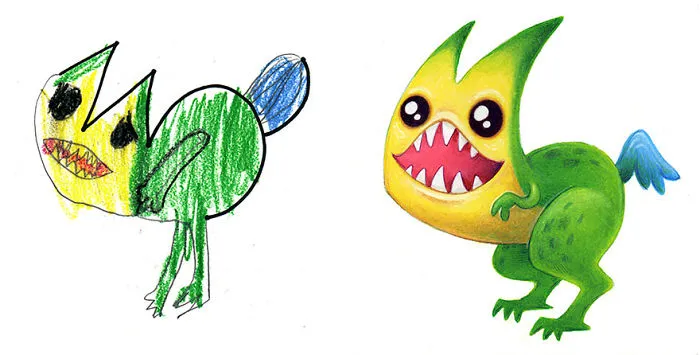 I Spent The Summer Drawing 150 Monsters Based On Kid Drawings