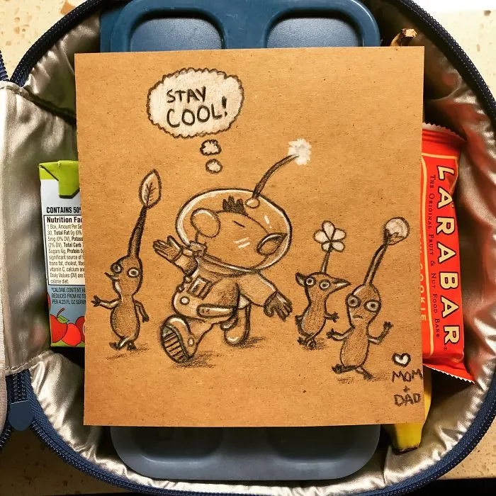 When I Was A Kid My Mom Always Wrote Me Notes In My Lunchbox, And Now My Kid Just Started Kindergarten...