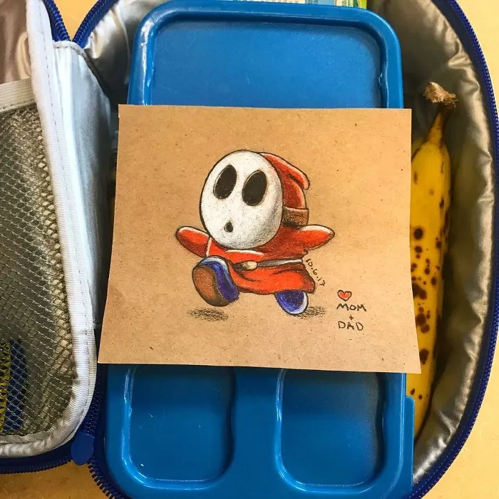When I Was A Kid My Mom Always Wrote Me Notes In My Lunchbox, And Now My Kid Just Started Kindergarten...