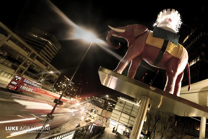 Elephant & Castle Station At Night